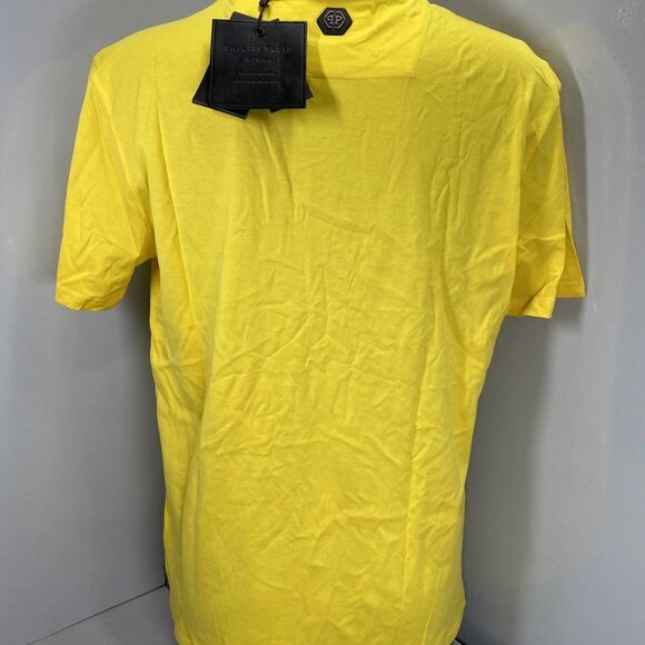 NEW PHILIPP PLEIN Men's Graphic T-Shirt – Size XL – Yellow – NWT - Picture 5 of 7